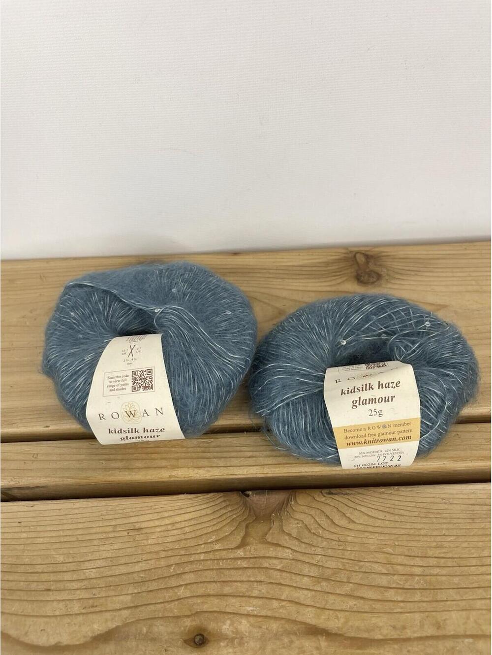 Rowan Kidsilk Haze Glamour Yarn – Luxury Mohair Silk Blend with Sequins